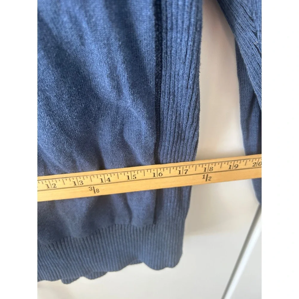 BKE Athletic Fit Mens Blue Quarter Zip Pullover Sweater Size Large Ribbed‎ Knit